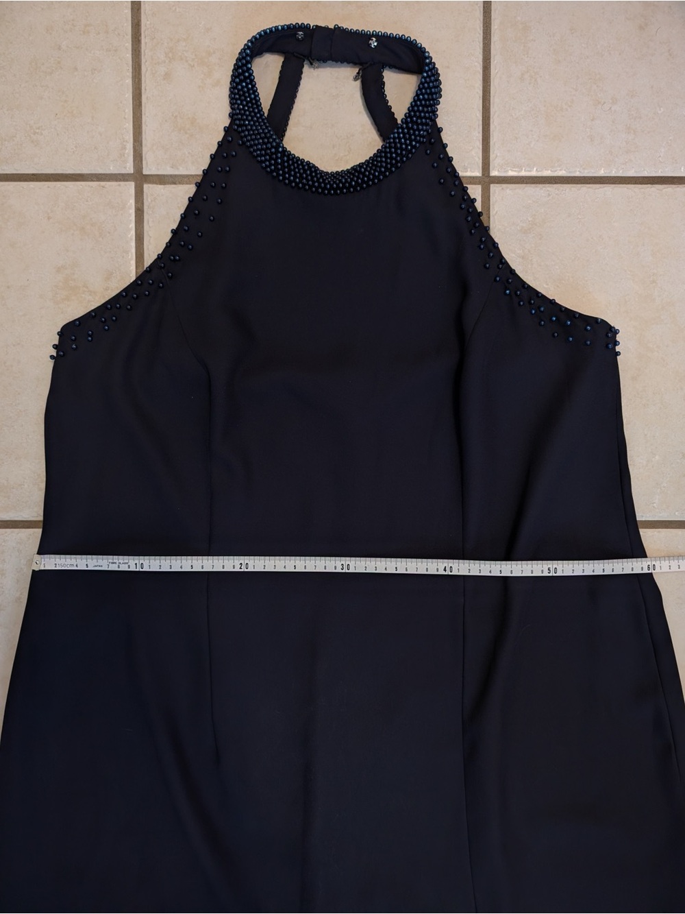 Vintage Beaded Halter Dress - Picture 8 of 15
